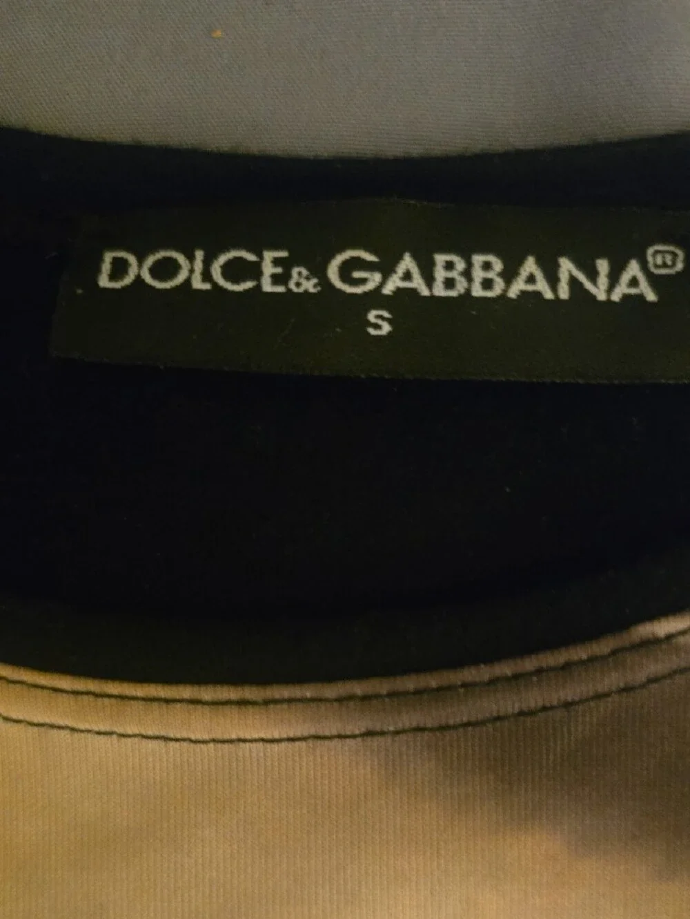 Dolce & Gabbana Rhinestone Graphic Tee - Black/Brown
